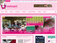 Tablet Screenshot of nadelspiel.com
